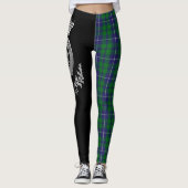 Clan Douglas Wappen & Tartan Leggings (Vorderseite)