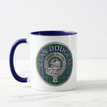 Clan Douglas Wappen & Tartan Tasse