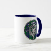 Clan Douglas Wappen & Tartan Tasse (VorderseiteRechts)