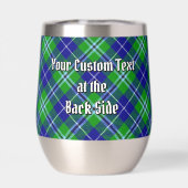 Clan Douglas Wappen über Tartan (Rückseite)