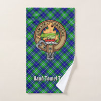 Clan Douglas Wappen über Tartan