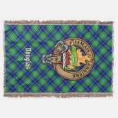 Clan Douglas Wappen über Tartan Decke (Vorderseite)