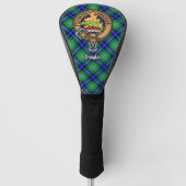 Clan Douglas Wappen über Tartan Golf Headcover (Vorderseite)