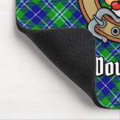 Clan Douglas Wappen über Tartan Mousepad (Ecke)