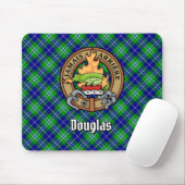 Clan Douglas Wappen über Tartan Mousepad (Mit Mouse)