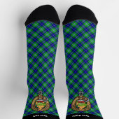 Clan Douglas Wappen über Tartan Socken (Oben)