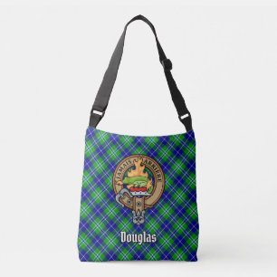 Clan Douglas Wappen über Tartan Tragetaschen Mit Langen Trägern