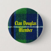Clan-Douglastartan-Abzeichen-Mitglied Button (Vorderseite)