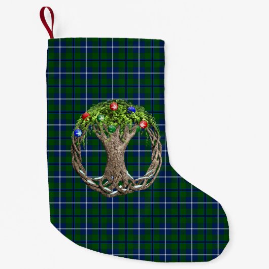 Clan-DouglasTartan Kleiner Weihnachtsstrumpf (Vorderseite)