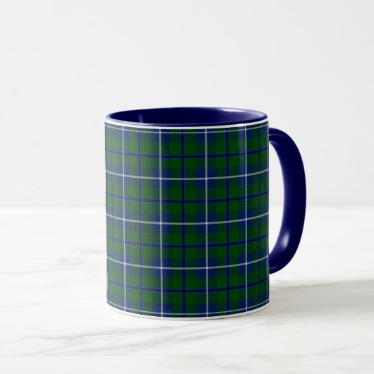 Clan-DouglasTartan Tasse (VorderseiteRechts)
