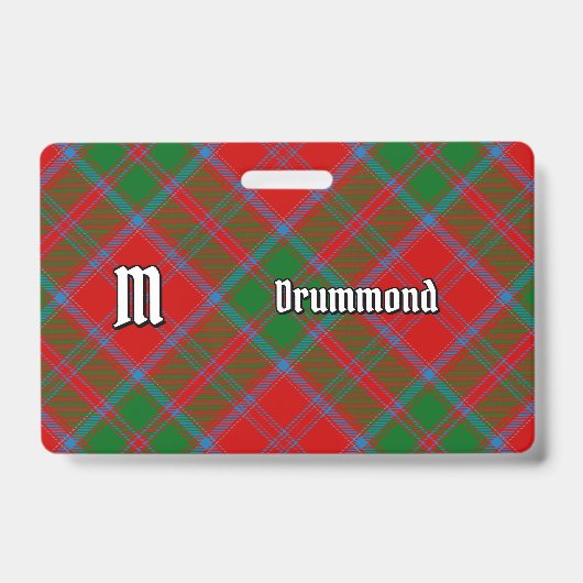 Clan Drummond Tartan Ausweis (Vorderseite)