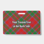 Clan Drummond Tartan Ausweis (Rückseite)