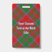 Clan Drummond Tartan Ausweis (Rückseite)