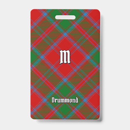 Clan Drummond Tartan Ausweis (Vorderseite)