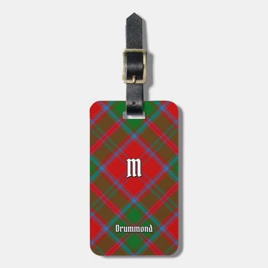 Clan Drummond Tartan Gepäckanhänger (Vorderseite vertikal)