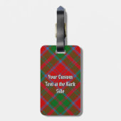 Clan Drummond Tartan Gepäckanhänger (Rückseite vertikal)