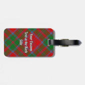 Clan Drummond Tartan Gepäckanhänger (Rückseite horizontal)