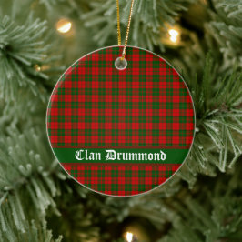 Clan Drummond Tartan individuell anpassbar Keramik Ornament
