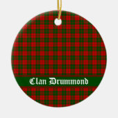 Clan Drummond Tartan individuell anpassbar Keramik Ornament (Vorne)