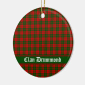 Clan Drummond Tartan individuell anpassbar Keramik Ornament (Links)