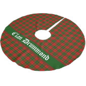 Clan Drummond Tartan individuell anpassbar Polyester Weihnachtsbaumdecke (Schrägansicht)
