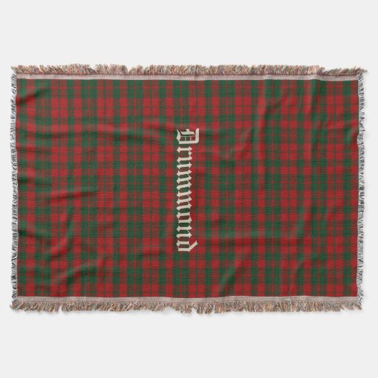 Clan Drummond Tartan Kariertes, benutzerdefinierte Decke (Vorderseite)