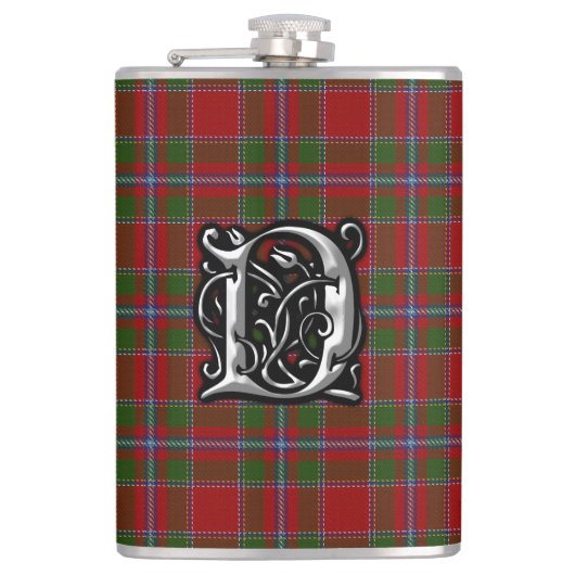 Clan Drummond Tartan Old Scotland Flask Flachmann (Vorderseite)