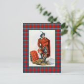 Clan Drummond Vintag Illustration Tartan Frame Postkarte (Stehend Vorderseite)
