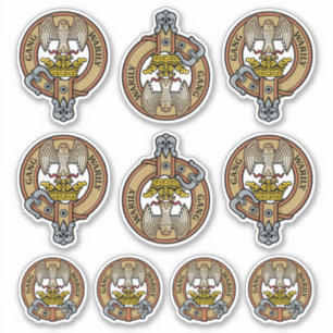 Clan Drummond Wappen Sticker Set