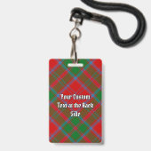 Clan Drummond Wappen über Tartan Ausweis (Rückseite mit Lanyard)