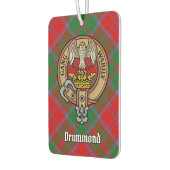 Clan Drummond Wappen über Tartan Autolufterfrischer (Links)