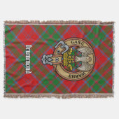Clan Drummond-Wappen über Tartan Decke (Vorderseite)