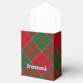 Clan Drummond Wappen über Tartan Geschenkschachtel (Geöffnet)