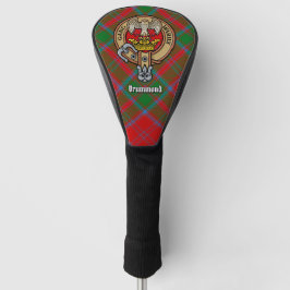 Clan Drummond Wappen über Tartan Golf Headcover