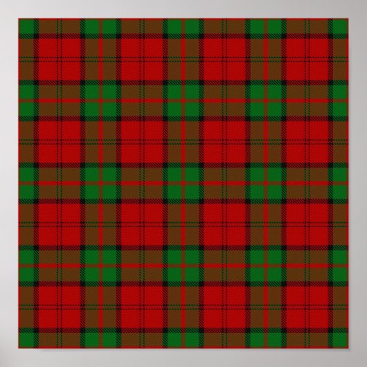 Clan Dunbar Tartan - Digitaler Download Poster (Vorne)