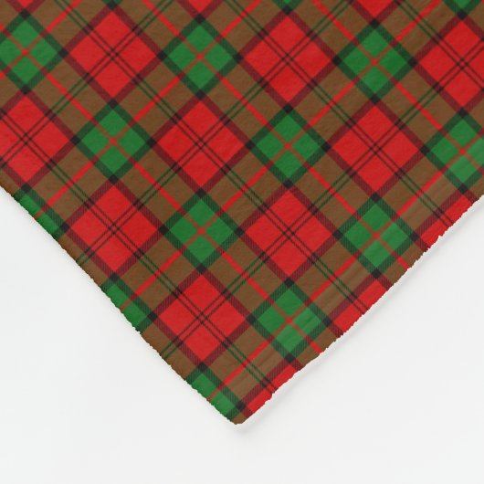 Clan Dunbar Tartan Fleecedecke (Ecke)
