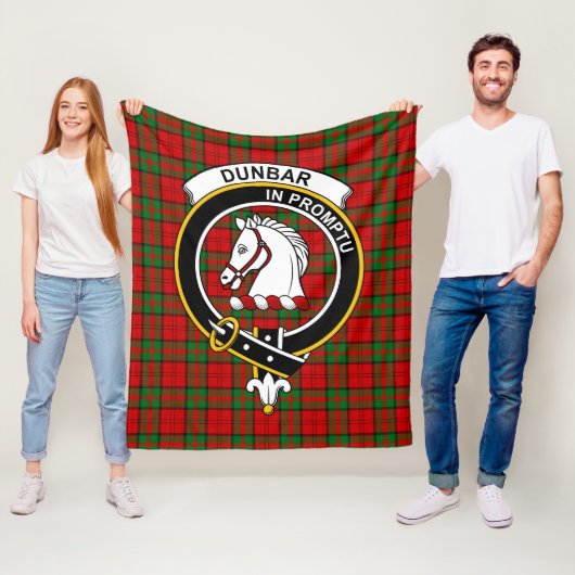 Clan Dunbar Tartan Kariert Fleecedecke (Beispiel)