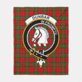 Clan Dunbar Tartan Kariert Fleecedecke (Vorderseite)