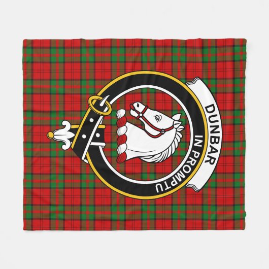 Clan Dunbar Tartan Kariert Fleecedecke (Vorderseite (Horizontal))