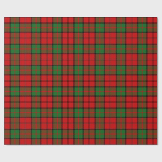 Clan Dunbar Tartan Kariert Geschenkpapier (Flach)