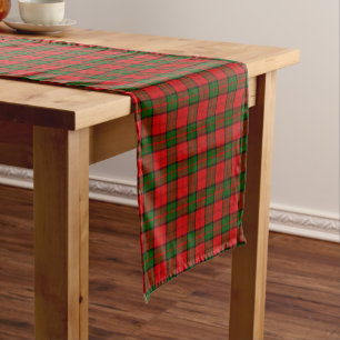 Clan Dunbar Tartan Pattern Kurzer Tischläufer