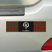 Clan Dunbar Tartan & Wappen Abzeichen Autoaufkleber (Auf Auto)