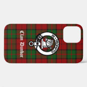 Clan Dunbar Tartan & Wappen Abzeichen Case-Mate iPhone Hülle (Rückseite (Horizontal))