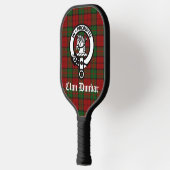 Clan Dunbar Tartan & Wappen Abzeichen Pickleball Schläger (Links)