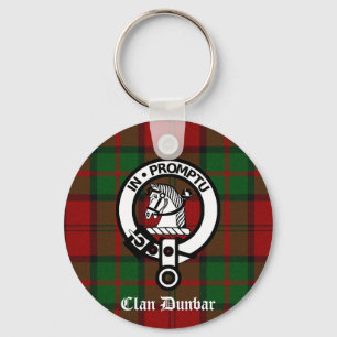 Clan Dunbar Tartan & Wappen Abzeichen Schlüsselanhänger