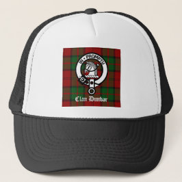 Clan Dunbar Tartan & Wappen Abzeichen Truckerkappe