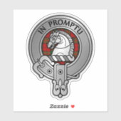 Clan Dunbar Wappen & Tartan Aufkleber (Blatt)