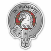 Clan Dunbar Wappen & Tartan Aufkleber (Vorderseite)