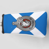 Clan Dunbar Wappen & Tartan über Salreifen Golf Headcover (Vorderseite)