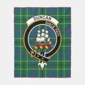 Clan Duncan Ancient Tartan Kariert Fleecedecke (Vorderseite)